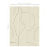 Eijffinger|Wandbild geschnitzte Tonfigur minimalistisch beige|Wandbild