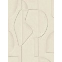 Eijffinger|Wandbild geschnitzte Tonfigur minimalistisch beige|Wandbild