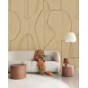 Eijffinger|Wall mural contemporary carved clay figures brown|Wallmurals