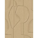 Eijffinger|Wall mural contemporary carved clay figures brown|Wallmurals