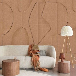 As Creation|Wandbild skandinavisch abstrakte Landschaft braun|Wandbild