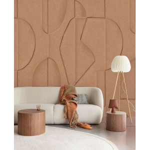 Casadeco|Papier peint panoramique forêt scandinave réaliste et impressionniste blanc gris|Panoramiques 2
