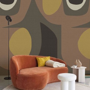 Rasch|Papier peint panoramique motif batik rouge|Panoramiques
