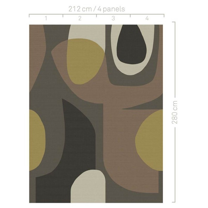 Eijffinger|Wall mural cubist design abstract figures|Wallmurals