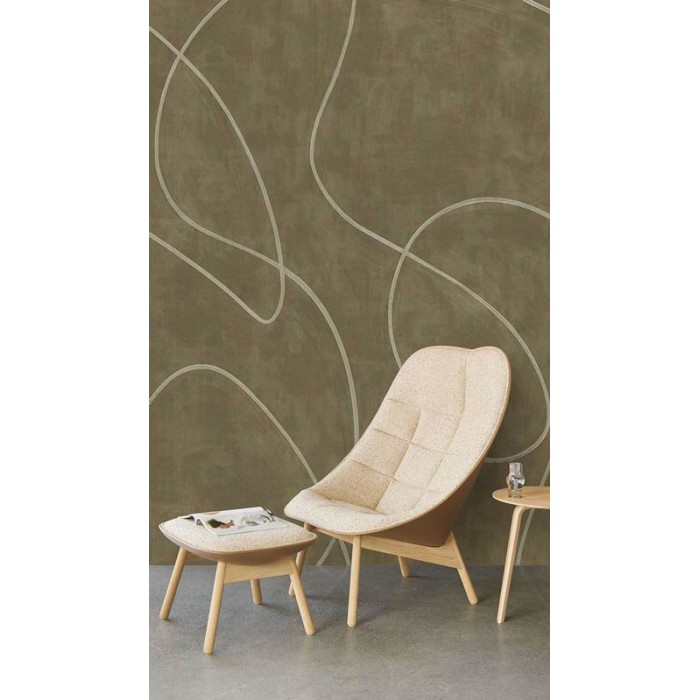 Eijffinger|Mural pared estuco contemporáneo con líneas minimalistas|Murales de Pared