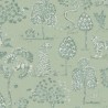 Papeldecor|Papier peint tropical Toile de Jouy|Papier Peint