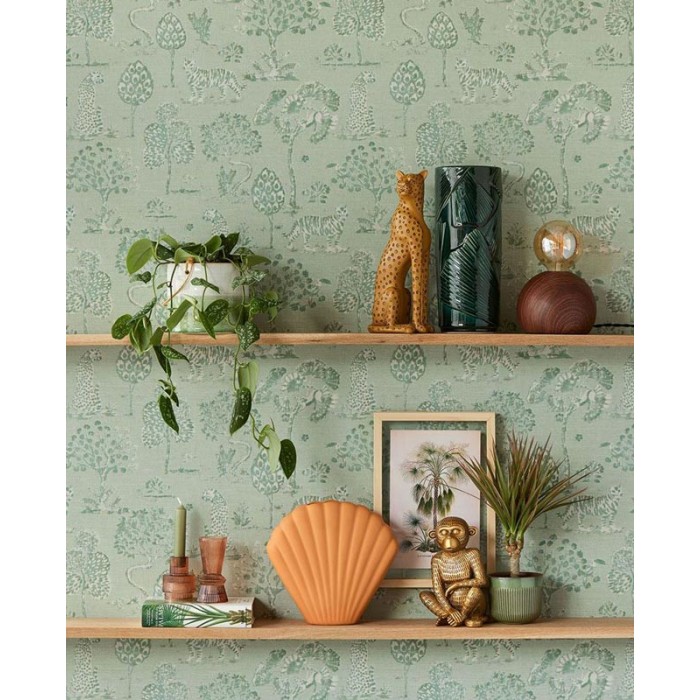 Papeldecor|Tropical Toile de Jouy wallpaper|Wallpaper