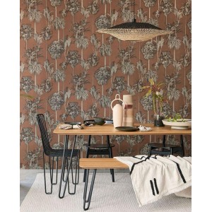 Papeldecor|Papier peint Urban Jungle feuilles de palmier beige crème|Floral 2