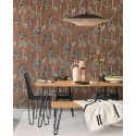 Papeldecor|Brown tropical palm trees wallpaper|Wallpaper