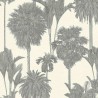 Papeldecor|Papier peint palmiers oasis blanc crème|Papier Peint