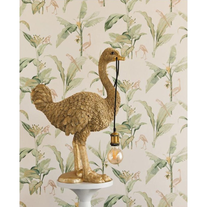 Papeldecor|Tropische Tapete mit Bananenbäumen und Affen|Tapeten