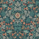 Papeldecor|Wallpaper floral romantic turquoise|Wallpaper