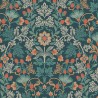 Papeldecor|Wallpaper floral romantic turquoise|Wallpaper