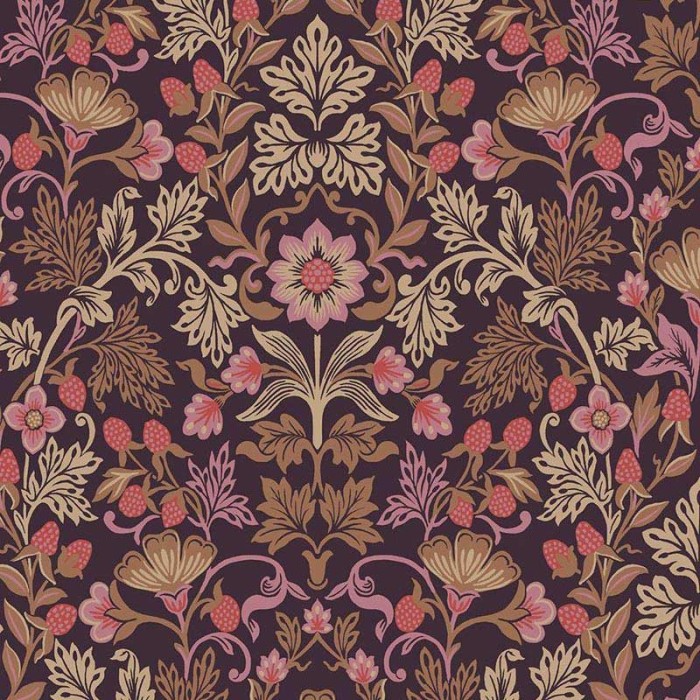 Papeldecor|Papel pintado floral estilo victoriano|Papel Pintado