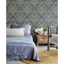 Papeldecor|Vliestapete Floral Retro Braun|Tapeten