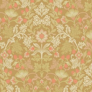 Architects Paper|Papier peint floral avec arbres dessinés marron et beige|Papier Peint