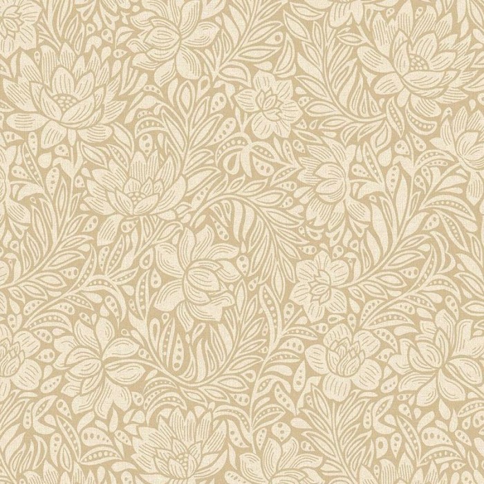 2-5732 - Papel Pintado flores vintage beige dorado