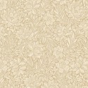 Papel pintado flores vintage beige dorado -  2-5732