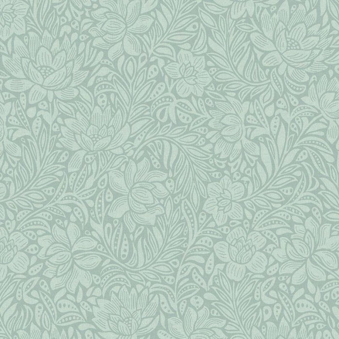 Papeldecor|Papel pintado flores grandes verde menta|Papel Pintado