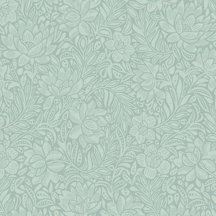 2-5734 - Papel Pintado flores grandes verde menta