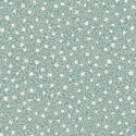 2-5742 - Papel Pintado flores pequeñas verde blanco