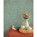 Papeldecor|Tapete Blumenstrauß in Blau und Grün|Tapeten
