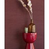 Papeldecor|Papel pintado fibra natural rojo|Papel Pintado