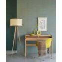 Papeldecor|Wallpaper turquoise raffia mat fabric|Wallpaper