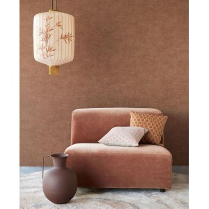 Casadeco|Vinyl wallpaper with olive green fabric effect|Solid Colors 2