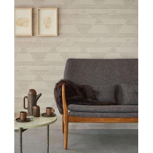 Casamance|Unifarbene Tapete orange dekorativer Textileffekt|Tapeten 2